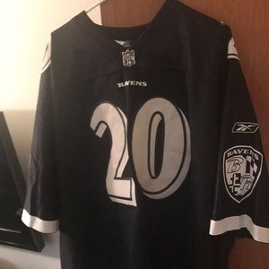 Reebok Ravens Ed Reed Black Out Jersey
